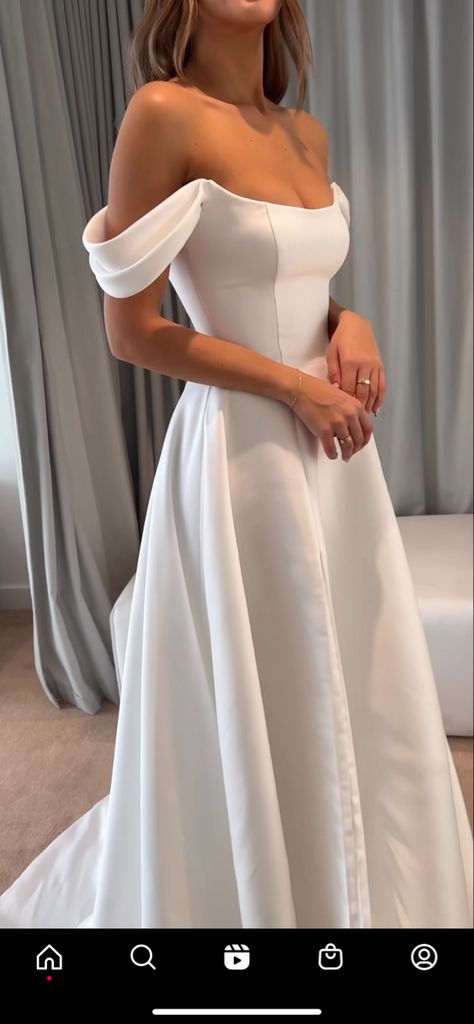 Chosen By Kyha, Robes Glamour, Classy Wedding Dress, Pretty Wedding Dresses, Cute Wedding Dress, Dream Dresses, Dream Wedding Ideas Dresses, Classy Wedding, Satin Wedding