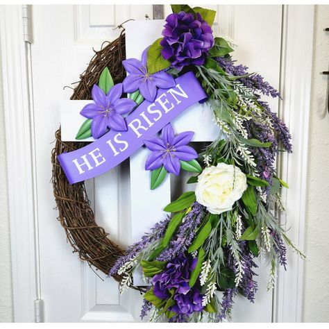 Cross wreath diy