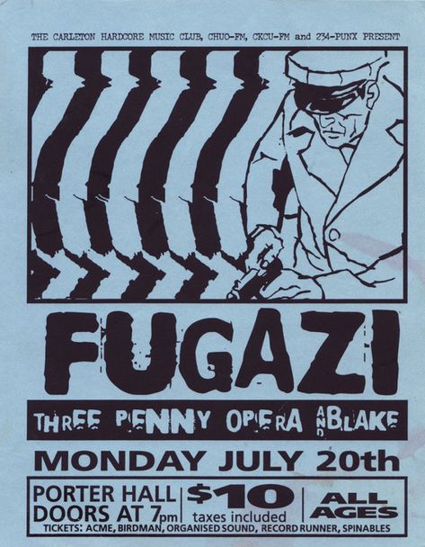 Punk Show Flyer, Three Penny Opera, Fugazi Poster, Protest Flyer, Art Show Flyer, Music Flyer Design, Concert Flyer Design, Band Flyer, Punk Flyers