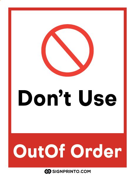 Out Of Order Sign Funny, Out Of Order Sign, All About Me Worksheet, Dubai Video, Text Borders, Out Of Order, Civil Defense, House Floor Design, Sign Out