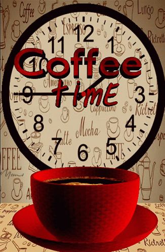 Coffee Time Gif, Coffee Time Morning, Kaffe Humor, Gif Coffee, Coffee Time Quotes, Time Illustration, Good Morning Coffee Gif, Coffee Gif, Afternoon Coffee