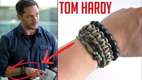 Tom Hardy Style, Venom Eddie Brock, Spiderman And Venom, Venom Eddie, T Shirt Bracelet, Paracord Bracelet Designs, Nut Bracelet, Paracord Dog Leash, Eddie Brock