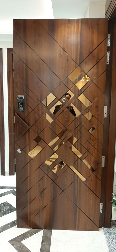 Modern Teak Door, Solid Wood Main Door Design, Luxury Bedroom Door Design, Main Door With Grill Design, Cnc Wooden Door Design, Latest Mica Door Design, Acrylic Door Design, Teak Main Door Design Entrance, Latest Door Designs For Bedroom