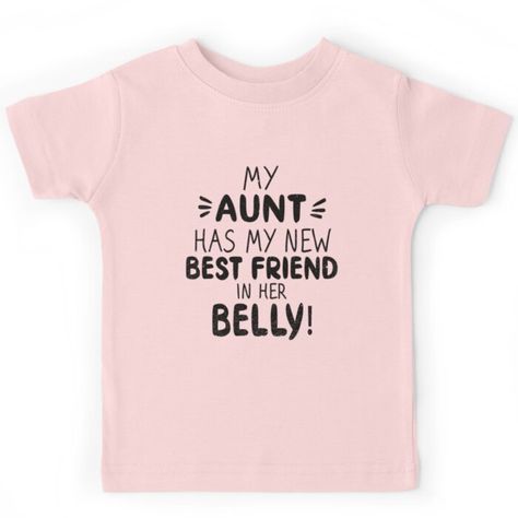 My Aunt Is Pregnant, Auntie Announcement Ideas, Cricut Clothes Ideas, How To Tell Nieces And Nephews Your Pregnant, Pregnancy Announcement To Niece, Cousin Baby Announcement, Baby Announcement To Aunt, Funny Baby Announcement Ideas, Aunt Niece Shirts