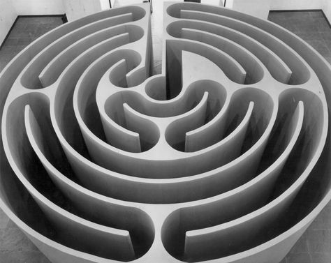 Robert Morris’s “Untitled (Labyrinth),” from 1974, when he was extending the possibilities of Minimalism and sculpture in general in a dizzying variety of ways. Michael Morris, Wild Is The Wind, Ad Reinhardt, Kansas City Art Institute, Labyrinth Design, Robert Morris, Work In New York, Guggenheim Museum, Art Historian