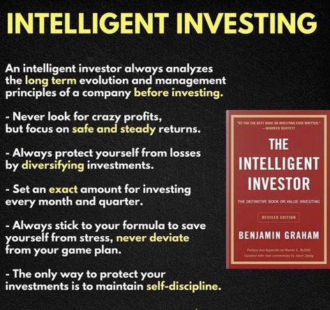 Intelligent Investor Book Summary, The Intelligent Investor Book, Intelligent Investor Book, Books Summaries, Books For Young Adults, Growth Mindset Book, Book Lessons, Entrepreneur Books, Investing Books