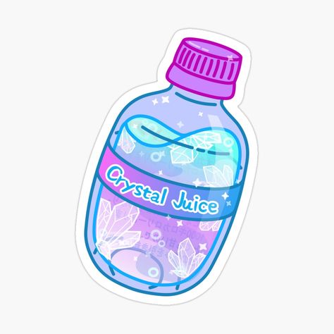 Kawaii Bottle Drawing, Kawaii Bottle, Kawaii Crystals Drawing, Purple Kawaii Stickers, Kawaii Potion Bottle, Japanese Drinks, Science Nerd, Cute Food Drawings, Juice Bottles