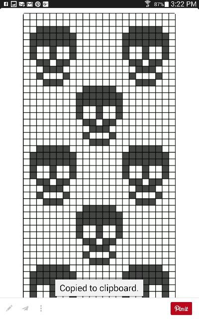 Skull Graph Crochet Pattern, Scull Crochet Pattern, Bat Grid Pattern, Skull Knitting Chart, Knit Skull Pattern, Skull Pattern Crochet, Skull Grid Pattern, Crochet Skull Hat, Crochet Halloween Tapestry