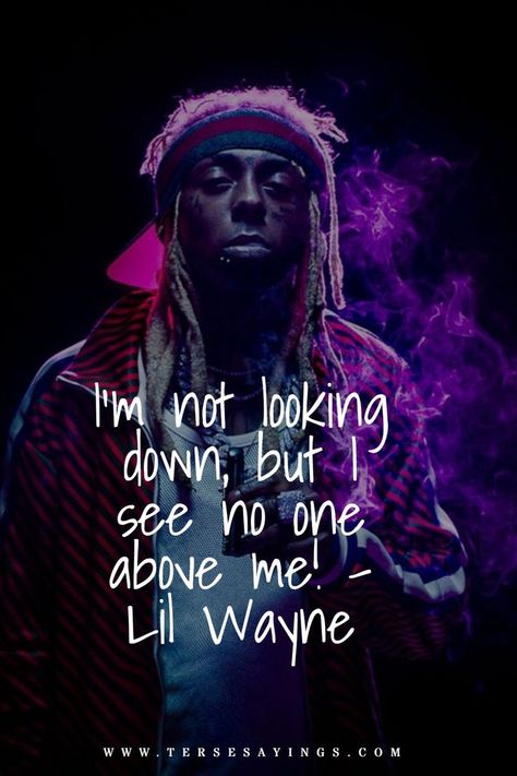 One of the best-known rappers of all time is Lil Wayne. He is well known for his distinctive style and insightful lyrics. Also credited with saying some incredibly sage and enlightened things is Lil Wayne. Here are some of the most memorable Lil Wayne quotes. One of the most well-known hip-hop musicians of his time is Dwayne Michael Carter Jr., better known by his stage name Lil Wayne, an American rapper, and record executive.#LilWayne #LilWayneQuotesAboutLife #Americanrapper #freakyquotes Lil Wayne Quotes, Rapper Lil Wayne, Future Rapper, Thug Quotes, Grad Quotes, Tupac Quotes, Michael Carter, Hip Hop Quotes, Rapper Quotes