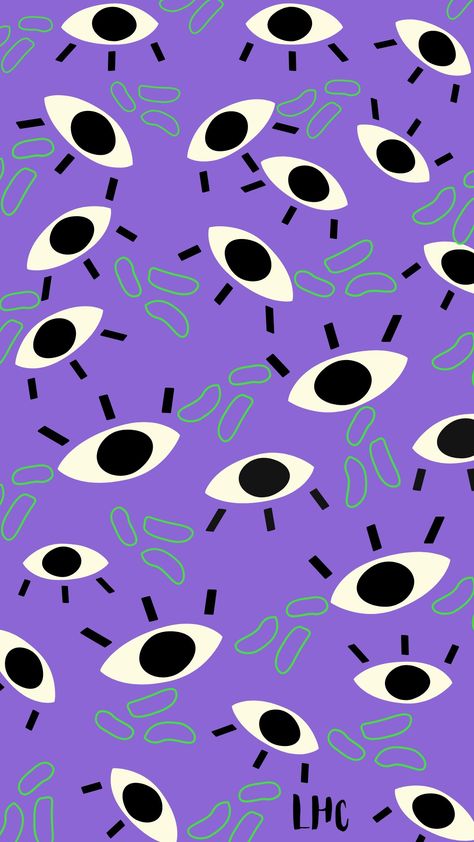 Wallpaper Combo, Y2k Abstract, Fun Wallpapers, Tessellation Patterns, Eyes Wallpaper, Iphone Lockscreen, Emily In Paris, Abstract Art Prints, Purple Wallpaper