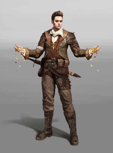 ArtStation - Treasure Hunter, 이 후광(Lee hu kwang) Pathfinder Character, Pirate Adventure, Treasure Hunter, Leather Armor, Fantasy Male, Fantasy Adventure, Fantasy Rpg, Fantasy Inspiration, Medieval Fantasy