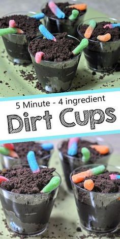 Dirt Cup Recipe, Gummy Worms Recipe, Dirt Cups Recipe, Fiona Y Shrek, Dirt Dessert, Dirt Cake Recipes, Dirt Cup, Menu Halloween, Dirt Pudding