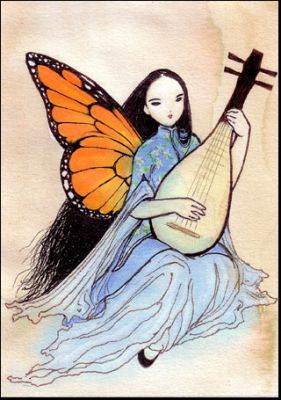 Fairy Music, Fairy Tea Parties, Fairy Images, Flower And Butterfly, Art Articles, Collage Book, Music Illustration, Fairy Pictures, Butterfly Fairy