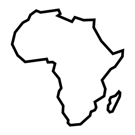 Download Detailed Map of Africa Continent in Black Silhouette Vector Art. Choose from over a million free vectors, clipart graphics, vector art images, design templates, and illustrations created by artists worldwide! Africa Map Tattoo, Trucage Photo, Africa Silhouette, Africa Outline, Africa Drawing, Africa Tattoos, Africa Continent, Africa Art Design, African Tattoo