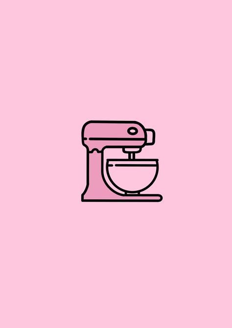 Pink Food Icon, Baking Tattoo, Nursing Wallpaper, Cooking Instagram, Bakery Icon, Dessert Logo, Instagram Highlight Icon, Cooking Icon, Instagram Ios