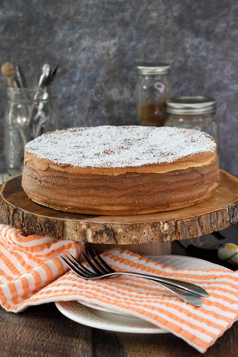 Spekkoek is a Dutch Indonesian spice cake. The cake is rich with butter and eggs and flavored with an intoxicating mix of spices. Thousand Layer Cake, Bacon Cake, Speculoos Cookies, Springform Pan, Spice Cake, Cake Frosting, Oven Racks, Spice Mixes, Cake Batter