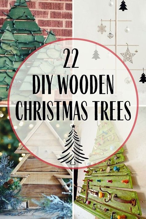 Diy Painted Christmas Tree, Easy Wood Christmas Tree, Wood Christmas Tree Ideas, Scrap Wood Christmas Tree, Diy Wood Christmas Tree, Scrap Wood Christmas, Christmas Tree Card Holder, Wood Christmas Trees Diy, Wooden Christmas Trees Diy