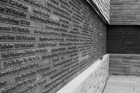 Wall of Tears 3 Donor Signage, Architectural Thesis, Memorial Garden Stones, Donor Wall, Donor Recognition, Museum Interior, History Wall, Wall Text, Environmental Graphic Design