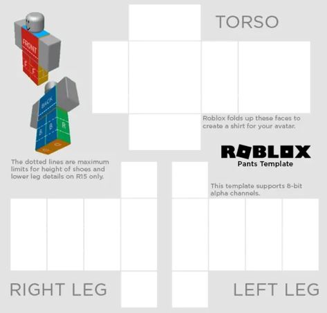 Roblox Transparent Pants Template Roblox Clothes Free design Templates for all creative needs : Pixlr Roblox Pants Template, Pants Template, Roblox Pants, Clothing Templates, Templates Free Design, Roblox Shirt, Shirt Template, Free Tshirt, Create Shirts