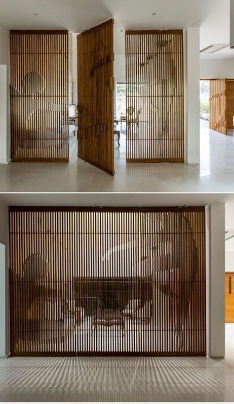 The 21 Ways to Create Japandi Style in Your Home - HaticeXInterior Design and Architecture Screen Interior, تصميم داخلي فاخر, Divider Design, Interior Design Per La Casa, Small Bedrooms, Salon Interior Design, Partition Design, Room Partition, Open Door