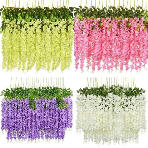 Arch Wedding Decoration, Flower Event, Wisteria Vine, House Flowers, Grill Door Design, Plant Wall Decor, Hanging Plant Wall, Arch Wedding, Garland Arch