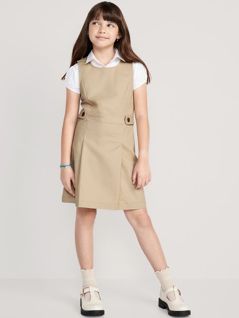 Kids School Uniforms, School Uniform Dress, School Uniform Kids, Old Navy Toddler Girl, Uniform Accessories, Kids Uniforms, Uniform Dress, Uniform Fashion, Uniform Design