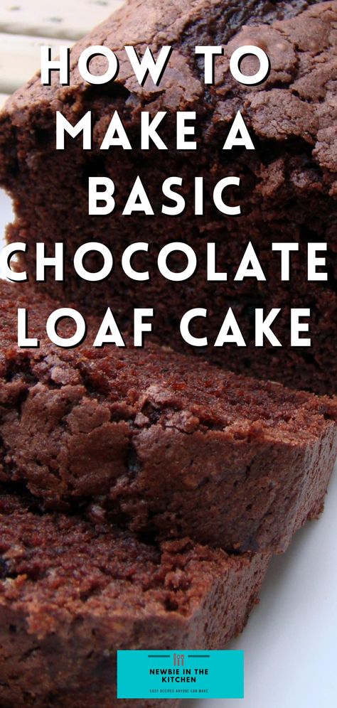 A simple, easy chocolate loaf cake recipe is moist, rich and chocolatey. Perfect for new cooks and is a go to basic recipe Chocolate Loaf Cake Recipe, Basic Chocolate Cake, Malt Loaf, Super Moist Chocolate Cake, Chocolate Cake From Scratch, Chocolate Loaf, Tea Loaf, Chocolate Loaf Cake, Loaf Cake Recipes