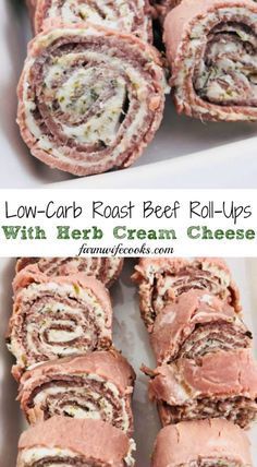 Are you looking for a low-carb appetizer for the holidays? These Low-Carb Roast Beef Roll-Ups are an easy, make-ahead appetizer that will disappear before your eyes! #easyappetizer #Keto #lowcarb Low Carb Roast, Roast Beef Roll Ups, Snacks Til Fest, Beef Roll Ups, Meat Roll, Rolled Sandwiches, Cena Keto, Banting Recipes, Beef Roll