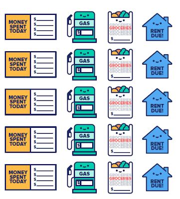 Free budgeting printables and stickers to help you keep a monthly budget |Keeping it Real Budgeting Printables, Monthly Budget Sheet, Free Budget Printables, Notes Stickers, Planner Goals, Binder Ideas, Creating A Budget, Planning Routine, Aesthetic Planner