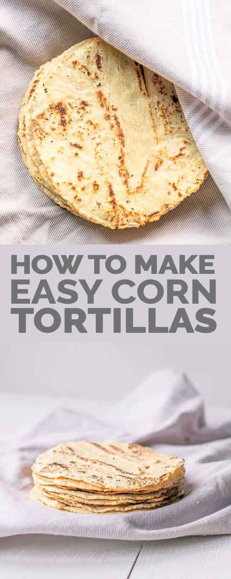 Recipes With Masa Flour, Corn Tortilla Recipe, Corn Flour Tortillas, Gluten Free Corn Tortillas, Masa Recipes, Corn Tortilla Recipes, Tortillas Recipe, Easy Corn, Salsa Guacamole