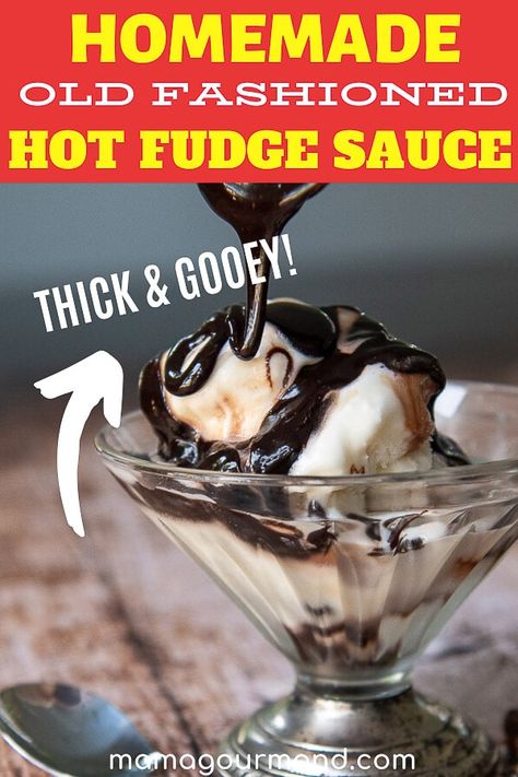 Easy and quick homemade hot fudge sauce recipe uses a handful of simple ingredients like cocoa powder, sugar, butter, and milk. Drizzle this old fashioned, thick and chewy hot fudge over an ice cream sundae for the perfect dessert! #hotfudge #sauce #homemade #easy #cocoapowder Hot Fudge Sauce Recipe, Homemade Hot Fudge Sauce, Fudge Sauce Recipe, Ice Cream Sauce, Chocolate Sauce Recipes, Homemade Hot Fudge, Chocolate Fudge Sauce, Hot Fudge Sauce, Powder Sugar