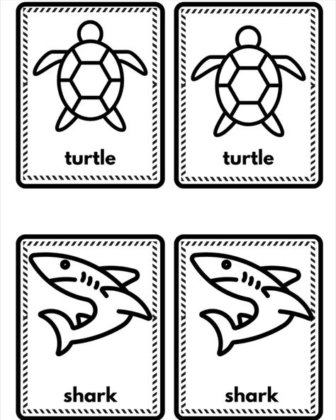 Design and colour in your own game cards! Play ‘Snap!’, ‘What am I?’ or memory game with these versatile cards! Diy Sea Creatures, Snap Card Game, Play Cards, Fishing Cards, Art Media, Memory Game, Toddler Learning Activities, Sea Creature, Memory Games