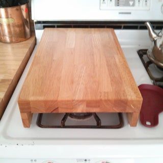 Wooden Gas Stove Top Cover Diy, Gas Stove Burner Covers, Diy Noodles, Gas Stove Top Covers, Trailer Kitchen, Stove Covers, Noodle Boards, Stove Burner Covers, Stove Top Burners