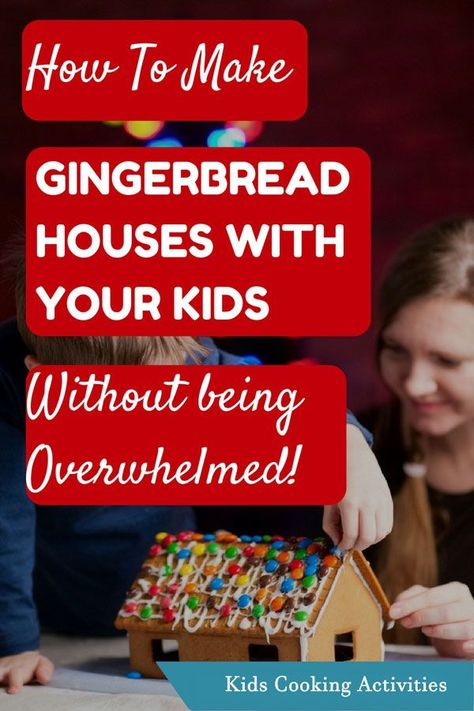 Gingerbread house recipes for kids seasonal cooking. Sewing Games, Kids Gingerbread House, Kids Cooking Activities, Gingerbread House Recipe, How To Make Gingerbread, Summertime Crafts, Make A Gingerbread House, Algebra Activities, Recipe For Kids