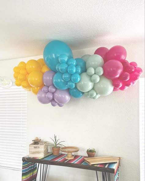 Small Balloon Garland Backdrop, Short Balloon Garland, Small Balloon Garland, Simple Balloon Garland, Photobooth Decor, Mini Garland, Garland Backdrops, Small Balloons, Troll Party