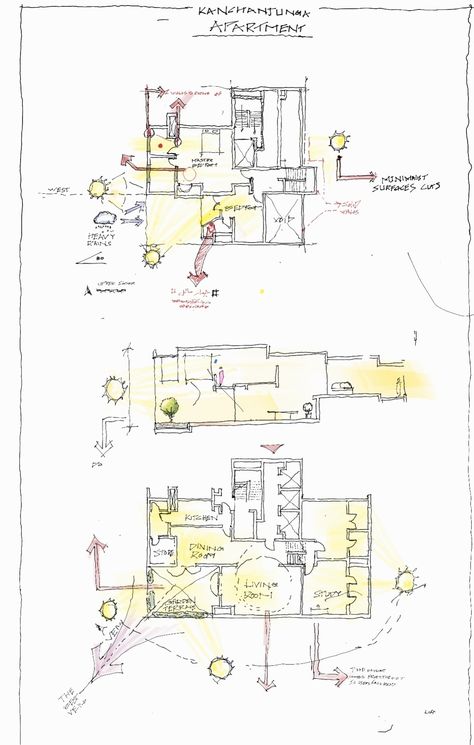 Sketches architecture drawings concept architectural lighting Kanchanjunga Apartments Charles Correa Lighting Analysis Architecture, Architectural Environmental Analysis, Light Diagrams Architecture, Architecture Lighting Diagram, Architecture Light Diagram, Light Analysis Architecture, Analytical Diagram Architecture, Interior Design Case Study, Architecture Environmental Diagram