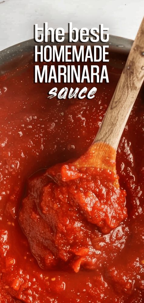 Homemade Marinara Sauce – Chasety Best Marinara Sauce, Easy Marinara Sauce, Homemade Marinara Sauce, Marinara Sauce Recipe, Fresh Tomato Sauce, Marinara Sauce Homemade, Homemade Marinara, Vegetarian Meal, Italian Dinner