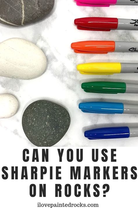 Art On Rocks, Rock Painting Supplies, Paint Pens For Rocks, Drawing Rocks, Sharpie Drawings, Sharpie Crafts, Rock Painting Tutorial, Sharpie Markers, Painted Rocks Craft