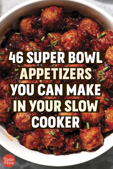 Football Food Appetizers, Superbowl Food Appetizers, Super Bowl Appetizers, Super Bowl Party Food, Easy Super Bowl, Slow Cooker Appetizers, Football Party Foods, Crockpot Appetizers, Party Bites