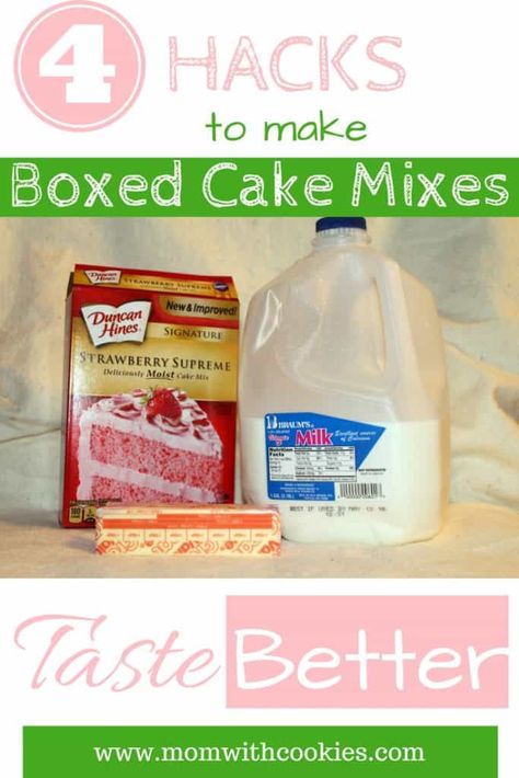 What To Do With Strawberry Box Cake, Store Bought Cake Mix Hacks, Cake Mix Hacks Boxes Recipe, Box Strawberry Cake Mix Ideas, Strawberry Box Cake Mix Hacks, Bakery Style Cake, Box Cake Recipes, Box Cakes, Baking A Cake