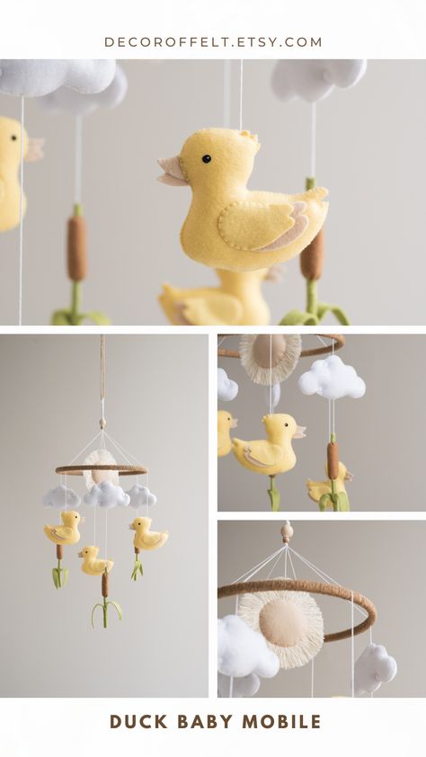 Rubber Duck Nursery, Yellow Nursery Theme, Duckling Nursery Theme, Yellow Nursery Ideas Gender Neutral, Yellow Duck Nursery Theme, Duck Theme Nursery, Goose Nursery Theme, Baby Room Ideas Yellow, Pond Nursery Theme