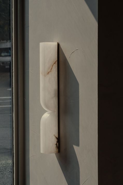 LABRA — Matthew McCormick Studio | Modern Lighting Design Stone Blocks, Modern Lighting Design, Luz Led, Light Switch, Warm Light, Staining Wood, Home Lighting, Modern Lighting, Wall Light