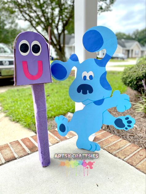 Blues Clues Birthday Decorations, Blues Clues Bday Party, Blues Clues Trunk Or Treat, Blues Clues Birthday Party Decoration Diy, Blues Clues Girl Birthday Party, Blue Clues 2nd Birthday Party, Blues Clues Party Decorations, Blues Clues Decorations, Blues Clues Party Ideas