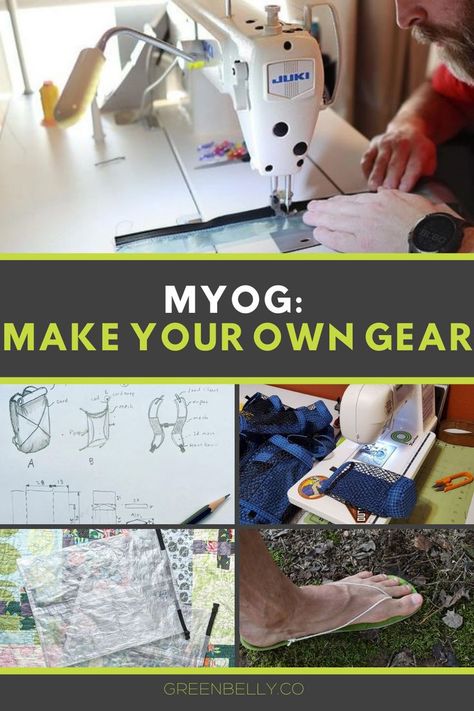 Make your own gear (or "MYOG" for short) is exactly what it sounds like – making your own backpacking gear. This do-it-yourself minimalist ethic has been an integral part of backpacking, especially ultralight backpacking. We cover a list of the common ways to make popular gear items. Diy Hiking Backpack, Making A Backpack, Diy Backpacking Gear, Diy Ultralight Backpacking Gear, Diy Hiking Gear, Diy Backpack Accessories, Myog Ultralight, Assassins Outfit, Minimalist Camping Gear