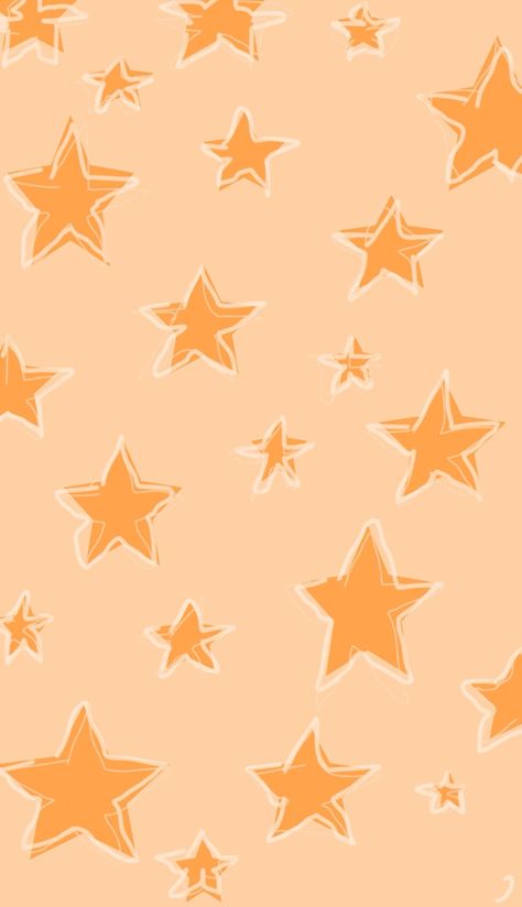 Stars | aesthetic | wallpaper | orange Wallpapers Rosa, Penguin Wallpaper, Aesthetic Star, Orange Phone, Star Background, Orange Aesthetic, Orange Wallpaper, Star Wallpaper, Orange Pattern