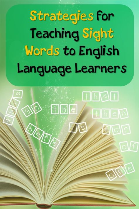 Teaching Ell Students, Teaching Esl Students, Ell Strategies, Small Classroom, Ell Activities, Esl Ideas, Esl Kids, Esl Teaching Resources, Teaching Sight Words