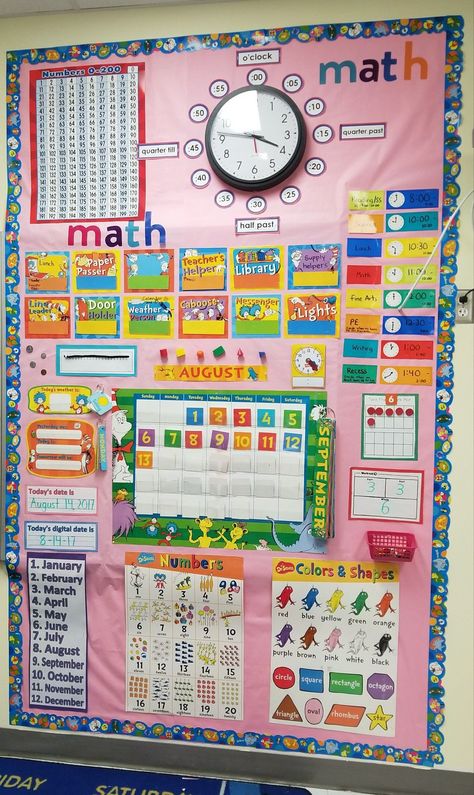 Homeschool Supply List, Math First Grade, Homeschool Room Design, Disiplin Anak, Homeschool Room Organization, مشروعات العلوم, Calendar Math, Kindergarten Classroom Decor, Homeschool Supplies