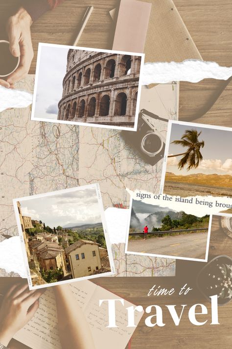 Are you planning your next adventure and looking for a way to organize your travel inspiration? Look no further than the Travel Moodboard Canva Free Template – the perfect solution for creating a visual representation of your travel plans.With this Travel Moodboard Canva Free Template, you can organize your travel memories into one photo collection. Whether you're looking to create a moodboard for a specific destination or a general travel moodboard Travelogue Ideas Layout Aesthetic, Canva Travel Templates, Vacation Collage Ideas, Travel Template Background, Travel Template Instagram, Travel Template Design, Travelogue Design, Travel Mood Board, Moodboard Travel