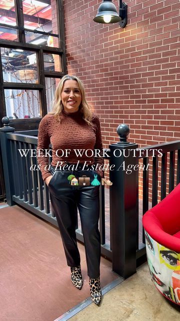 Elizabeth Gleason • DFW Realtor on Instagram: "What I wore to work this week as a DFW Real Estate Agent 🏡💼👡✨ SAVE this for #workwearstyle inspo, and let me know what outfits you want details on in the comments! ⬇️ Your real estate friend for life #elizabethgleason 🫶🏼 #officeoutfit #whatiworetowork #workwearfashion #realtor #dfwrealtor #realestateagent #realtorfashion" Open House Outfit Ideas Real Estate, Estate Agent Outfit, Real Estate Agent Attire Women, Real Estate Outfits For Women, Real Estate Agent Attire, Realtor Outfits, Real Estate Agent Outfits, House Clothes, Workwear Fashion