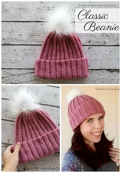 Black Beanie Crochet, Crochet Beanie Pattern Free, Beanie Crochet Pattern, Ribbed Crochet, Easy Crochet Hat, Crocheted Hat, Crochet Hat Free, Beanie Crochet, Crochet Beanie Hat